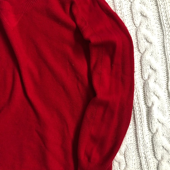 American Eagle L red cotton blend sweater - Picture 8 of 8